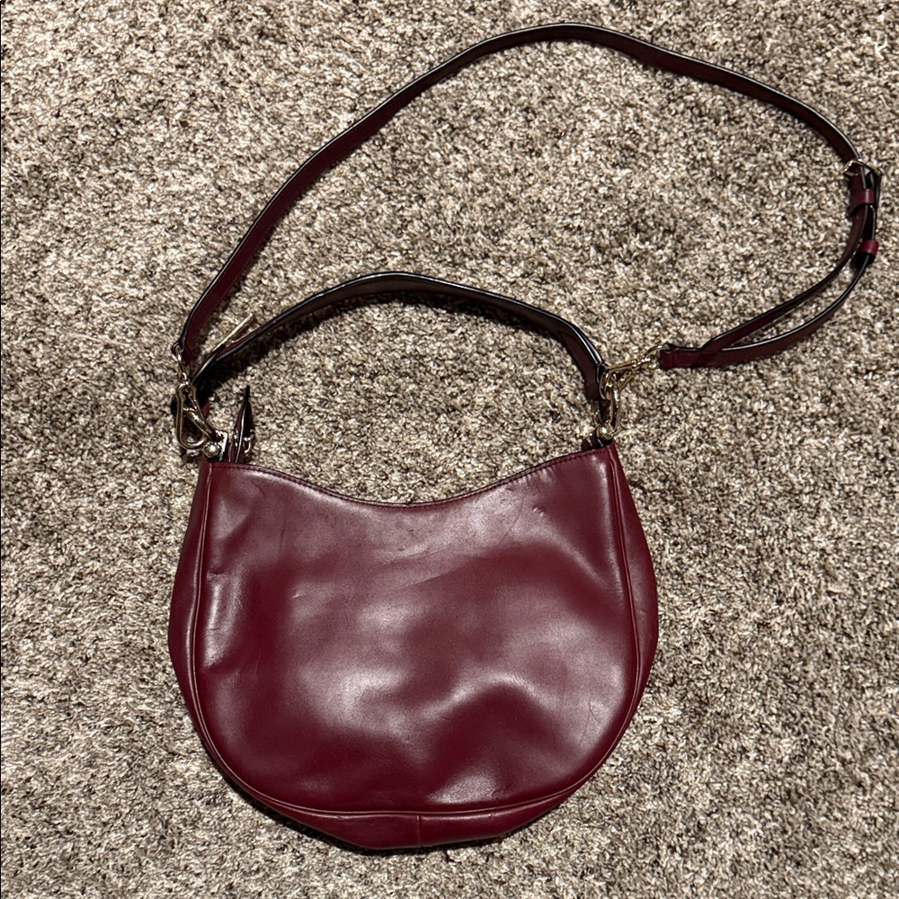 Coach Deep Red Leather Shoulder Bag. Make an offer!!! - Picture 2 of 3